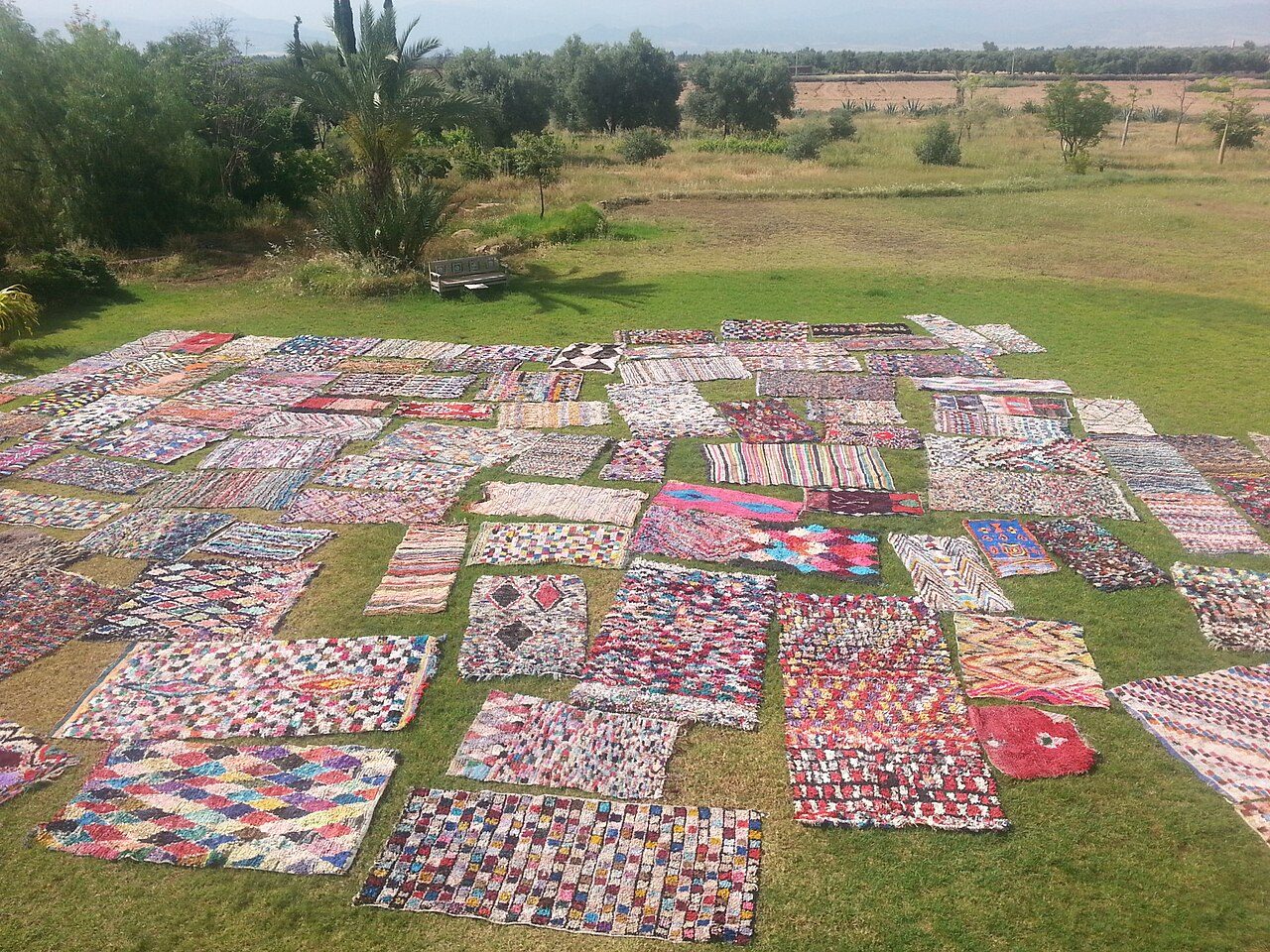 Berber Wool Rug — Sun-dried Patchwork
